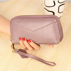 Women Leather Clutch Purse Cell Phone Bag Lady Wallet