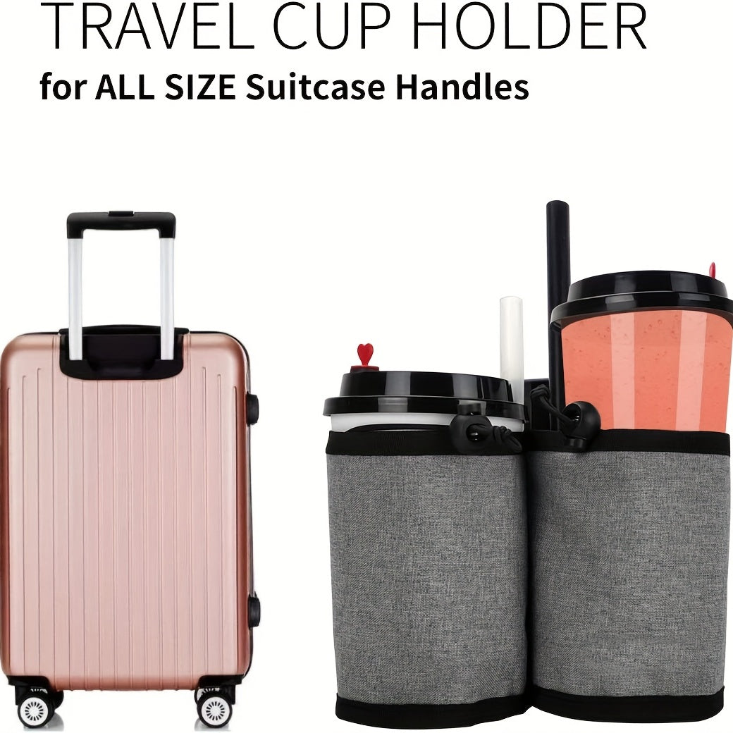 Travel Luggage Armrest Cup Storage Bag Drink Coffee Holder
