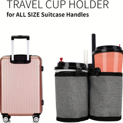 Travel Luggage Armrest Cup Storage Bag Drink Coffee Holder