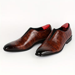 Men's Slip On Dress Shoes British Style Non Slip Business Shoes