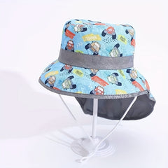 Kids Cartoon Fisherman Hat Sunshade Hat For Boys And Girls