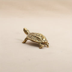 Brass Snapping Turtle Desktop Ornament