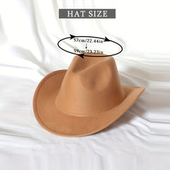 Wide Brim Sun Hat Western Cowboy Hats Jazz Trilby Hat