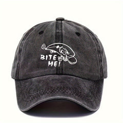Unisex Baseball Hat Adjustable Retro Printed Hat Outdoor Fishing Hat