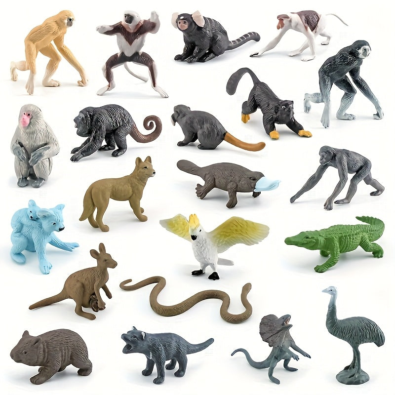 Primate & Oceania Wildlife Model Set Educational Toy