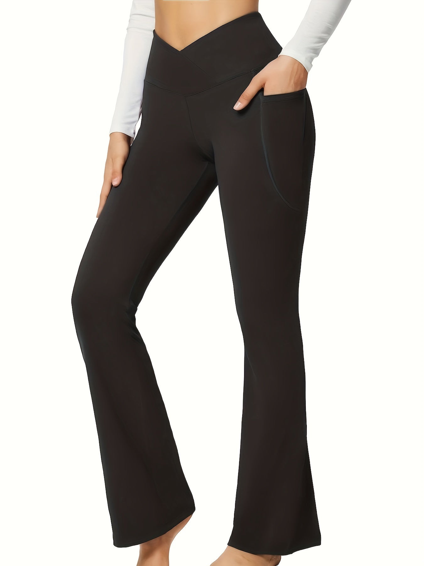 High Waist Yoga Flare Pants Wide Leg Leggings Women's Activewear