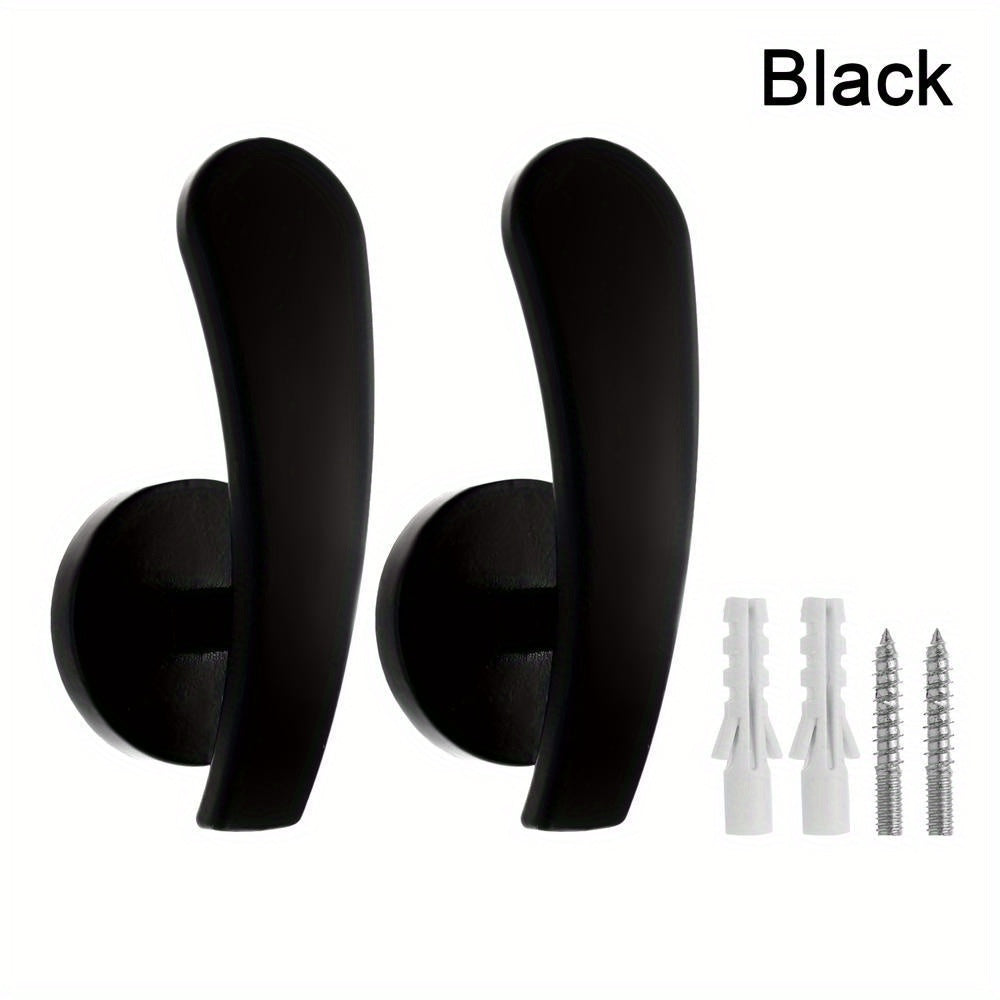 2pcs Metal Curtain Hooks & Holdbacks for Easy Drapery Hanging