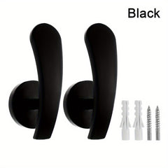 2pcs Metal Curtain Hooks & Holdbacks for Easy Drapery Hanging