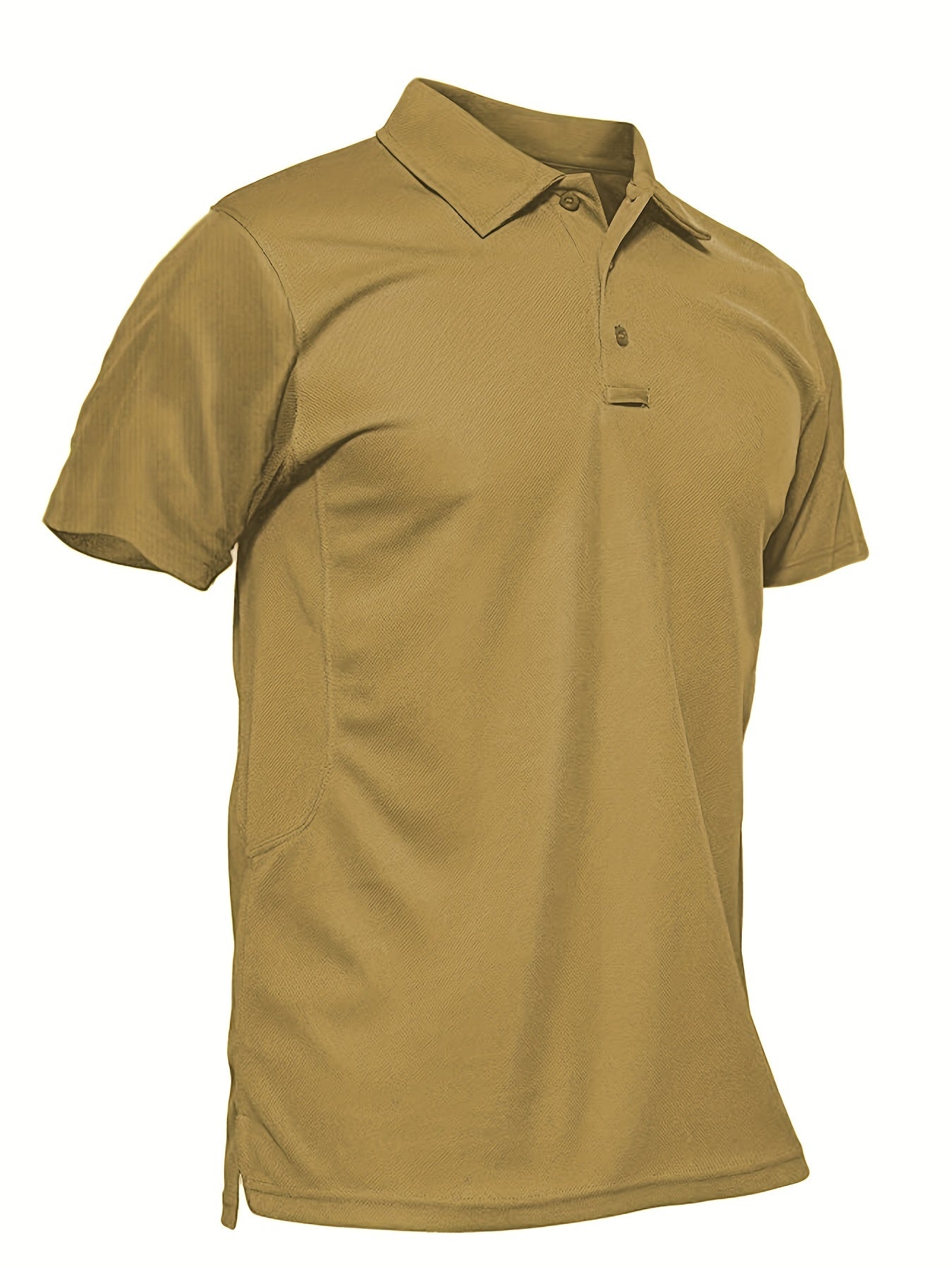 Sun Block Solid Golf Shirt Men's V Neck Pullover T Shirt Short Sleeve