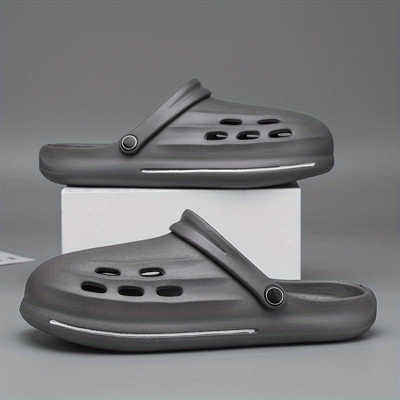 Men's Lightweight Comfy Clogs Hollow Out Non Slip Garden Shoes Summer