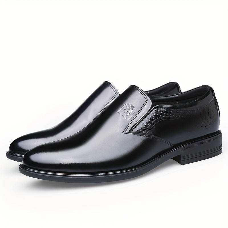 Men's Leather Loafer Shoes Comfy Slip On Dress Shoes