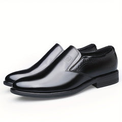 Men's Leather Loafer Shoes Comfy Slip On Dress Shoes