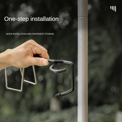 Outdoor Stainless Steel Cup Holder & Lamp Holder