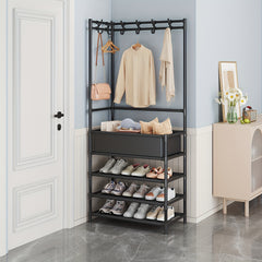 Coat Hat Shoe Rack Corner Storage Bedroom Dormitory