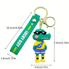 Crocodile Keychain Cartoon Car Keychain School Bag Pendant Gift