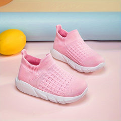 Boy's Breathable Slip On Sock Shoes Non Slip Soft Sole Sneakers