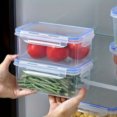 4pcs Kitchen Refrigerator Fresh Keeping Box Microwave Resistant Plastic