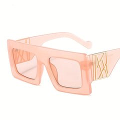 Vintage Square Sunglasses Women Tortoise Large Gradient UV400