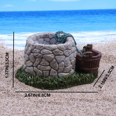 Stone Well Aquarium Decoration