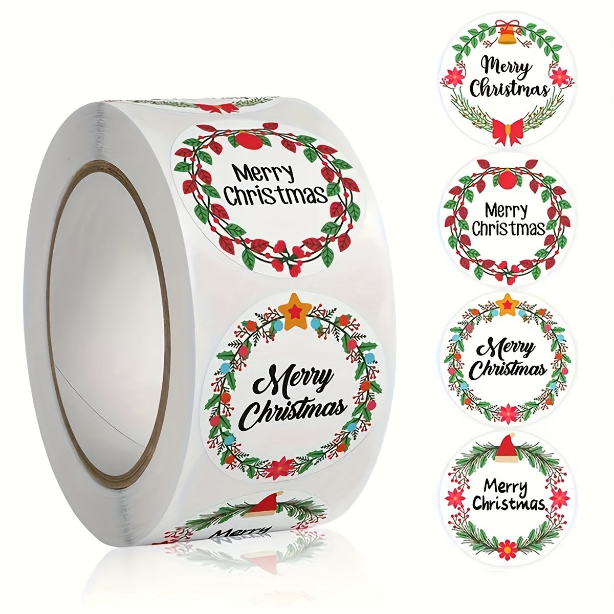 500pcs Merry Christmas Gift Label Stickers DIY Baking Gift Sealing Stickers