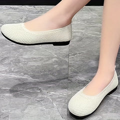 Women's Breathable Knit Flat Shoes Lightweight Outdoor Minimalist Shoes