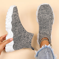 Women's Anti-slip Knit High Top Shoes