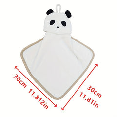 Animal Pattern Hanging Towel Coral Velvet Fingertip Towel