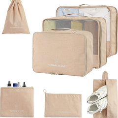 7pcs Travel Storage Bag Set Luggage Organizer Accessories Lightweight