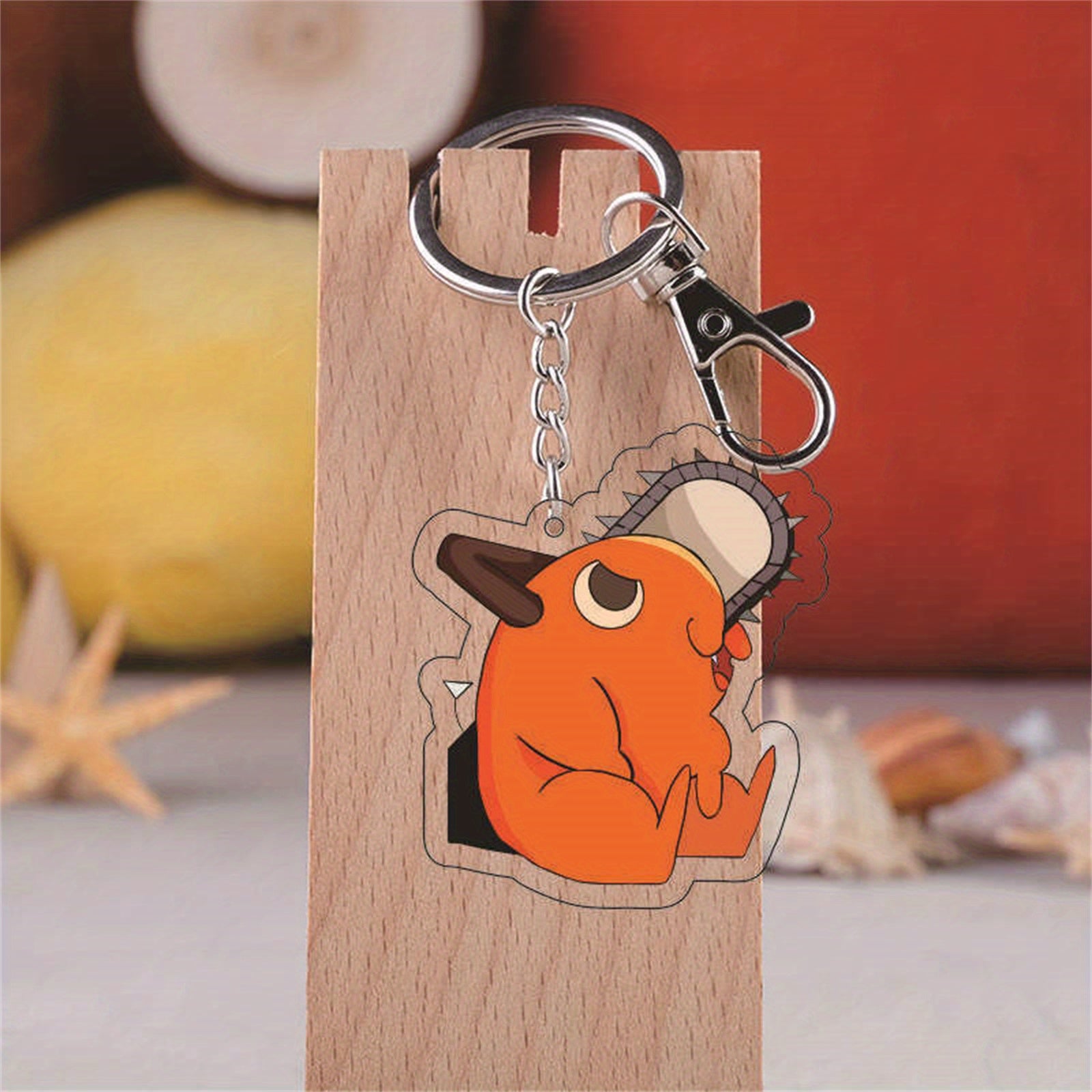 Set of 2 Anime Keychain Toys 16 Inch 2D Acrylic Keyring Collectibles