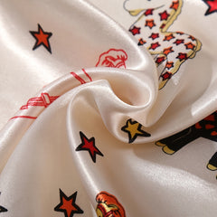 Silk Printing Square Scarf Multifunctional Headband