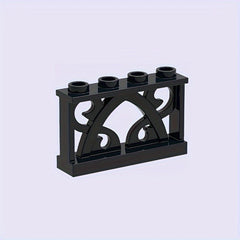 4pcs ABS Plastic Carved Ranch Fences Set for Farm & Garden Scenes