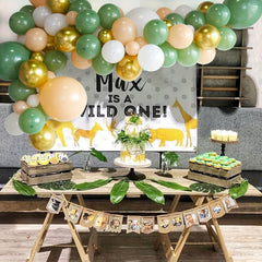 134pcs Green Balloon Arch Kit Eucalyptus Balloons
