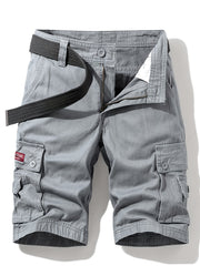 Men's Drawstring Cargo Shorts for Summer Outdoor