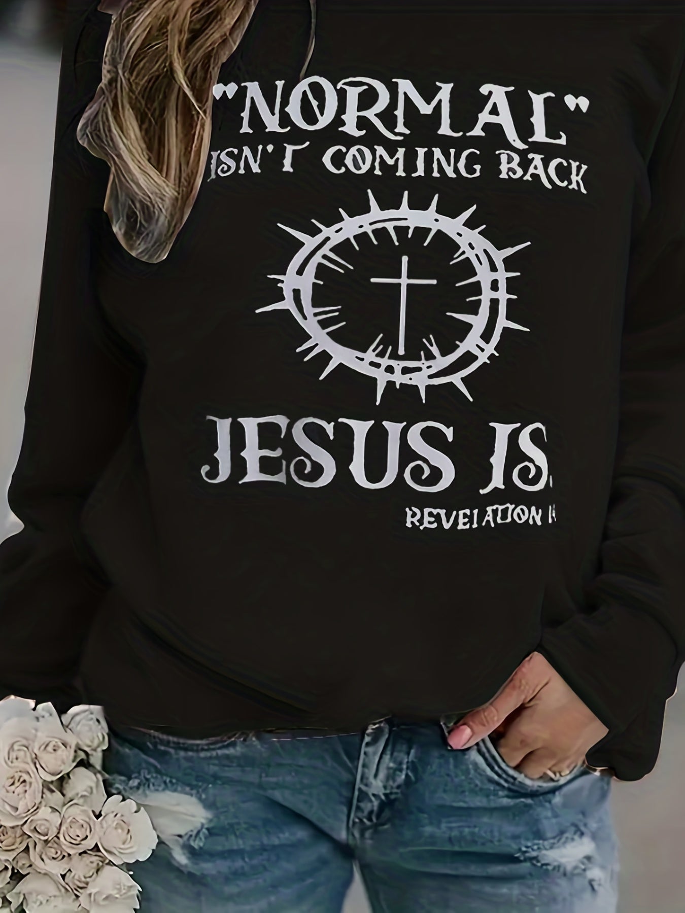 Women's Warm Fleece Sports Sweatshirts Long Sleeve Round Neck Pullover