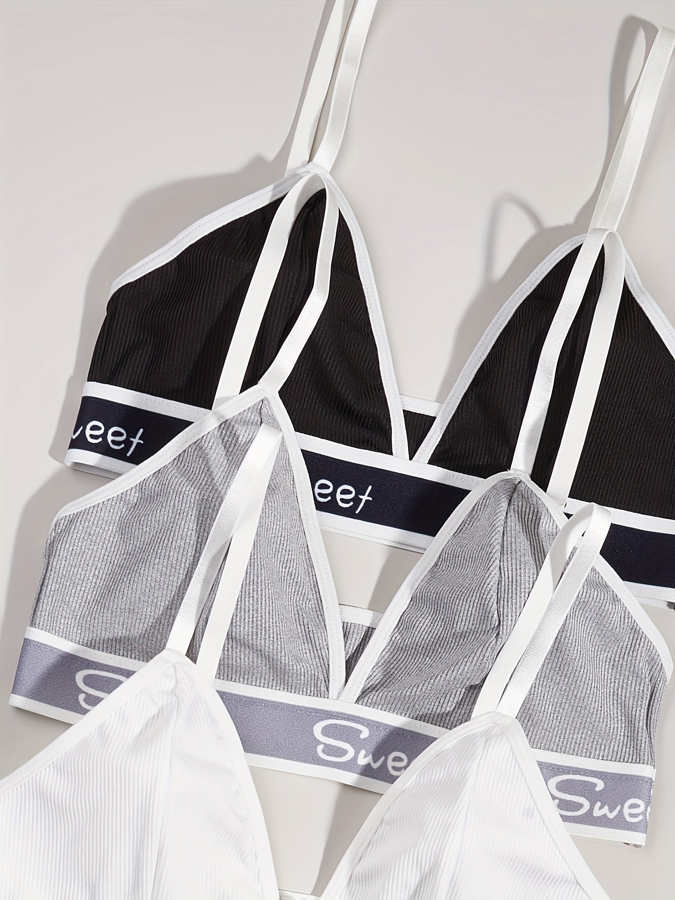 Letter Print Bra & Panties Lingerie Set