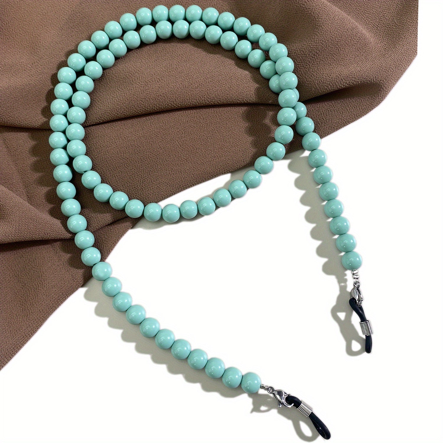 8mm Acrylic Beads Glasses Chain Mask Lanyard Bright High Gloss Glasses Chain