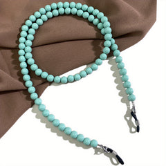 8mm Acrylic Beads Glasses Chain Mask Lanyard Bright High Gloss Glasses Chain