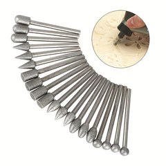 20pcs Diamond Grinding Head Kit for Carving, Grinding, Polishing, Jewelry Making
