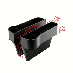2pcs Car Seat Organizer Seat Storage Box Phone Holder Seat Gaps Storage Box