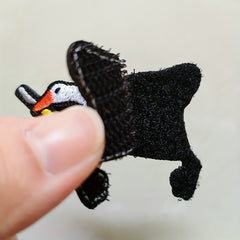 Funny Goose With Patch Embroidery Hook And Loop Patches For Clothing