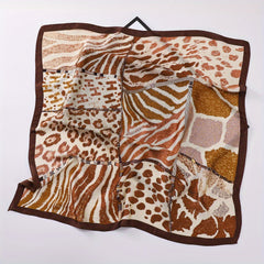 Vintage Satin Bandana Silk Square Scarf Casual Necke...