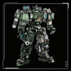 1403pcs Green Mecha Building Block Construction Toy Set