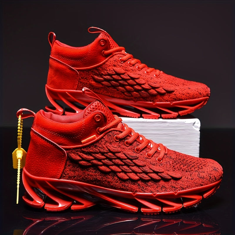 Men's Blade High Top Running Shoes Breathable Non Slip Jogging