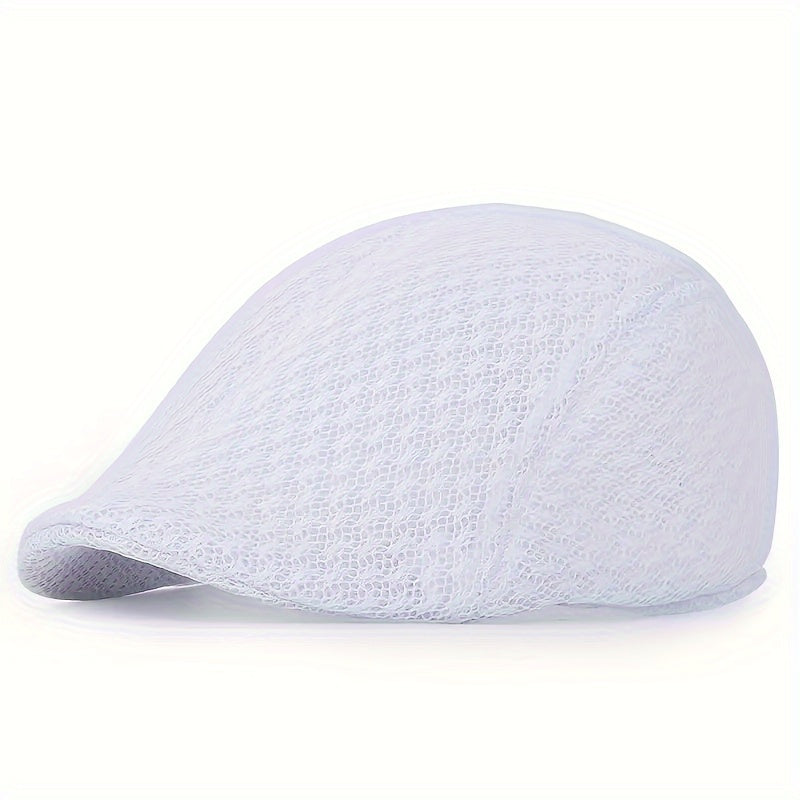 Mesh Beret Outdoor Breathable Newsboy Cabbie Hat