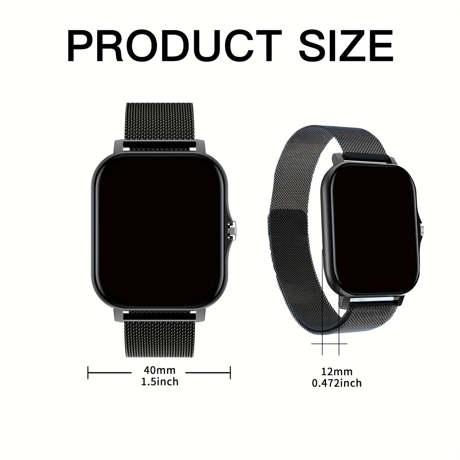 Smart Sports Watch Music Control Call Answer Health Monitoring