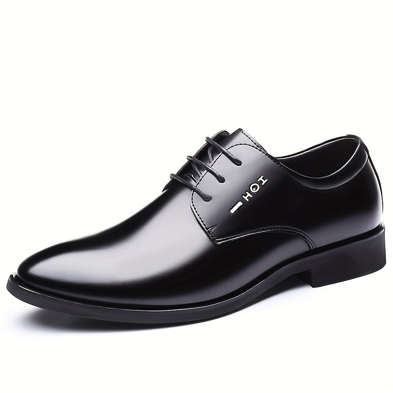 Men's Leather Oxford Shoes British Style Wedding Business Spring