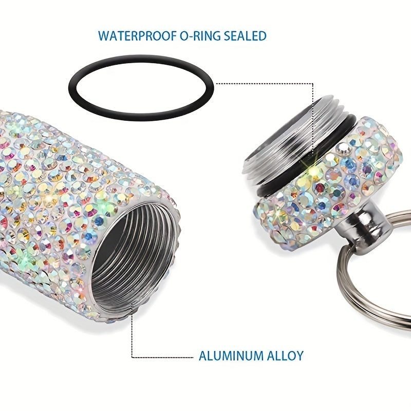 Portable Pill Case Waterproof Pill Holder Bling Pill Box Medicine Dispenser