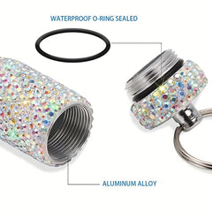 Portable Pill Case Waterproof Pill Holder Bling Pill Box Medicine Dispenser