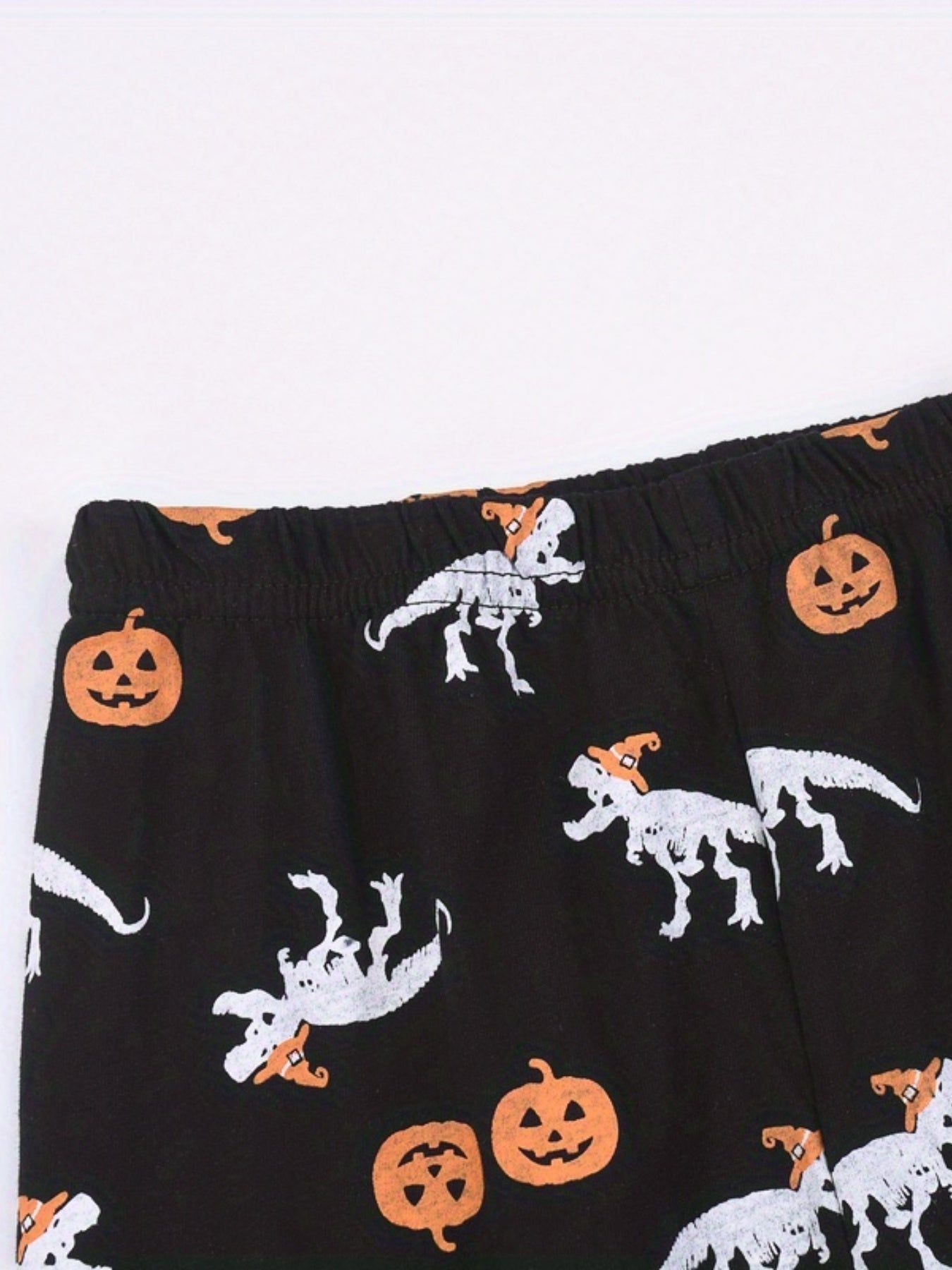 Halloween Pumpkin Print Boys Casual Pants