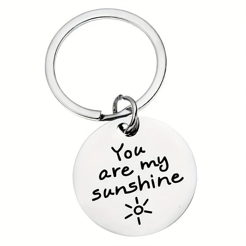 Romantic 'YOU ARE MY SUNSHINE' Couple Key Chain